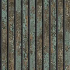 Crown Oxidize Teal Wallpaper M1750