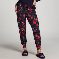 Hunkemöller Byxor Hunkemöller Pyjamasbyxa Jersey blå female