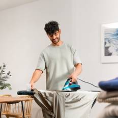Fers à Repasser Cecotec Fer À Repasser Horizontal De 3100 W Avec Pompe À Eau Système D'arrêt Automatique Vapeur Continue De 75 G/Min Et Coup De Vapeur De 285 G/Min