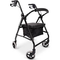 Best_rated Walkers Dunimed Dunimed Lightweight Rollator Foldable Black