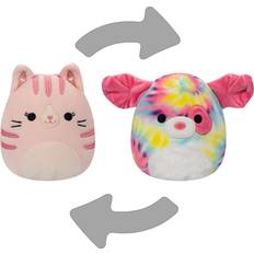 Jazwares Squishmallows Bamse Flip A Laura Kat Og Sheena Hund 13 Cm