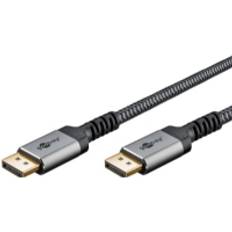 Goobay Pro DisplayPort 1.4 Sleeved Näyttökaapeli 1m