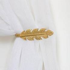 Curtain Accessories Melody Maison Pair Of Gold Feather