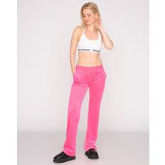 Juicy Couture Del Ray Pocket Velour Bukser Pink Glow