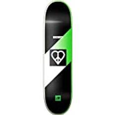 Ahorntræ Decks Heart Supply Heimana Reynolds Pro Skateboard Deck Symbolic Impact Light Sort/Grøn/Hvid 8.25"