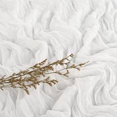 Shein 1pc Country Style Wrinkled Runner Cloth Wedding Bordsduk Vit