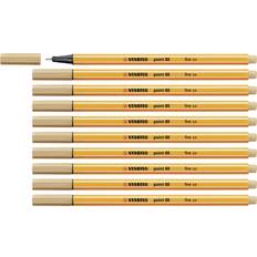 Beige Fineliners Stabilo Fineliner point 88 Pack of 10 Light Ochre