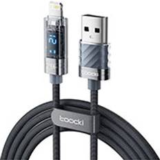 USB cable Toocki USB to Lightning cable, 12W gray 1m