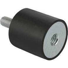 Kipp Byggetilbehør Kipp Gummibuffer Type B Udvendig Gevind M6 M6x18 D:20 H:20