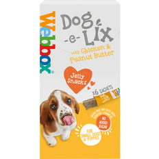 Pack of 6 Dog-e-Lix Jelly Snacks Chicken Peanut Butter