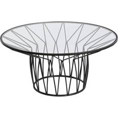 Home ESPRIT Centre Metal Crystal Coffee Table 85x85cm