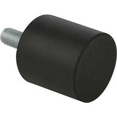 Kipp Byggetilbehør Kipp KIPP GUMMIPUFFER TYP D AUSSENGEWINDE M06X18, D=25, H=20, STAHL, KOMP:ELAST. NATURKAUTSCHUK SHORE 55A SCHWARZ