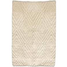 Tapis Tapis En Coton Blanc Cassé 120 x 170 cm - Beige Blanc