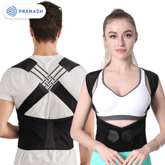 Shein Men Women Adjustable Back Posture Corrector Shoulder Clavicle Support Belt