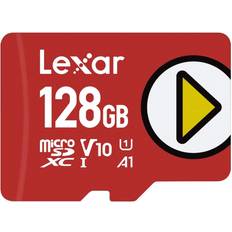 LEXAR PLAY 128 GB Micro SD-kort, microSDXC UHS-I-kort, upp till 150 MB/s läshastighet, Kompatibel med Nintendo Switch, Bärbara Spelenheter, Smartphone och Läsplatta LMSPLAY128G-BNNAG