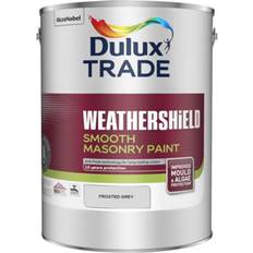 Dulux Trade Grey Paint Dulux Trade Weathershield Smooth Masonry Frosted Grey 5L