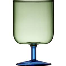 Blå Vinglas Lyngby Glas Torino 2 Grøn/Blå Vinglas 30cl 2stk