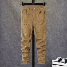 Brown Trousers Shein Boys' big Distressed Denim Jeans With Pockets