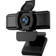 Webcams Chronus 1080P webcam with microphone, PC webcam with USB 2.0 for video conferencing, reading, games and callsBlack