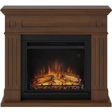 Larsen Electric Fireplace Premium Walnut Complete Suite UK Plu