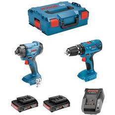 Bosch kit gsb 18v-21 ddr 18v-160 2 x 2,0 ah al1820cv l-boxx 136