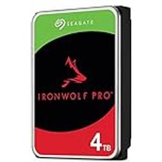 Seagate Seagate IronWolf Pro, 4TB, NAS, Intern hårddisk, HDD, CMR 3,5" SATA 6 GB/s, 256 MB-cache, RAID-lagring ST4000NE001 renoverad