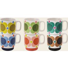 Orla Kiely Set 6 Stacking Atomic Flower