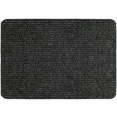 Grey - Indoor Carpet Entrance Mats Groundsman Basic Ribbed X Grey cm