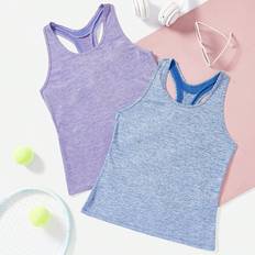 Shein Tanktops Shein 2pcs Racer Back Sports Tank Top