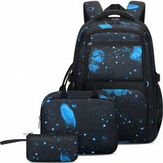 School Bags Shein Boys Men Backpack High University School Bag Travel Daypack Backpack 3pcs