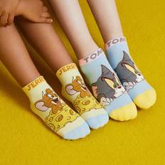 S Socks Shein Soft Sweat Absorbing Cartoon Kid's Short Socks - 2 Pairs