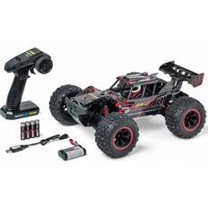 Carson Radiostyrda bilar Carson 500404255 1:10 XS Offr.Fighter Cage 100% RTR röd Fjärrstyrd bil, RC Buggy, inkl. batterier och fjärrkontroll, Offroad Buggy