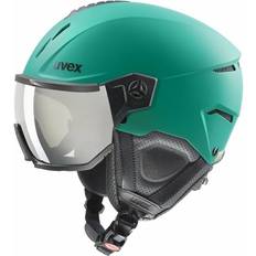 Uvex Instinct Visor, skihjelm med visir, turkis