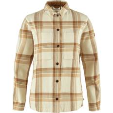 XXS Blusar Fjällräven Overshirt Singi Flanell W Chalk White-Dune Beige