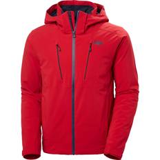 Elastan/Lycra/Spandex Giubbotti Helly Hansen Men's Alpha 4.0 Ski Jacket - Red