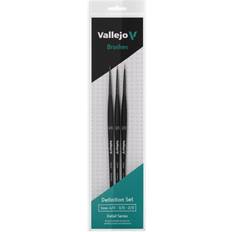 Vallejo Brush Definition Det Synthetic Hair Size: 4/0, 3/0, 2/0