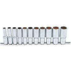 BGS Hylsa-sats Tolvkant 10 mm 8-19 mm 11 delar Hylsa