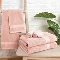 Linen Towels Brentfords Cotton Face Cloth Premium Quality, Super Bath Towel Pink