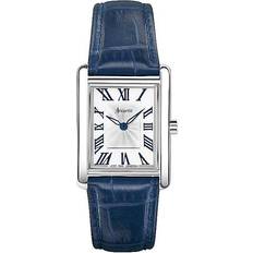 Accurist Women Wrist Watches Accurist Rectangle Blue Leather 26mm