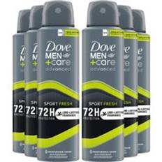 Dove Deodorants Dove Men+Care Antiperspirant Deodorant 72H Protection Sport Fresh 150 Ml, 6 Pack