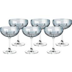 Blå Champagneglass Frederik Bagger Crispy Gatsby Sapphire Champagneglas 30cl 6stk