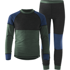 Merinoull set kids Barnkläder Ullmax Kid's Nolby Merino Warm Set - Blue (3932U913)