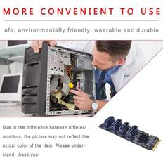 Tlily KEY-M NVME PCI-E To 4 Port SATA3.0 Expansion Cards Drive Free JMB582