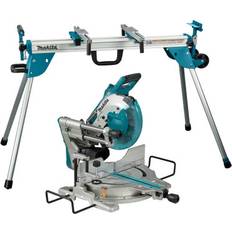Makita DLS110Z 36V Twin 18V 260mm Brushless Slide Compound Mitre Saw Body & DEBWST06 Saw Stand