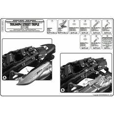 Givi Motorcycle Jackets Givi Monokey/monolock Top Case Rear Rack Triumph Street Triple 675 Black