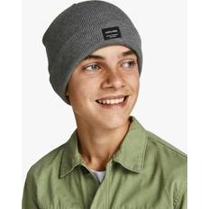 Mützen reduziert Jack & Jones Herren Sn Jnr Beanie, Grey Melange, L-XL