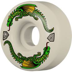 Longboardit Powell Peralta Dragons 93A V6 Wide Cut 56mm Renkaat valkoinen offwhite