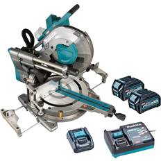 Makita Mitre Saws Makita LS003GD201 40v Max XGT AWS Slide Compound 305mm Mitre Saw Inc 2.5Ah Batts