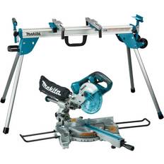 Makita Mitre Saws Makita DLS714Z 36V Twin 18V LXT 190mm Brushless Slide Compound Mitre Saw Body & DEBWST06 Mitre Saw Stand