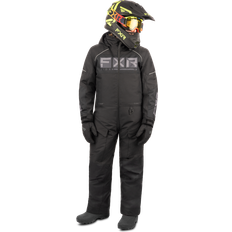 L Overalls FXR Recruit Youth One Piece Snowmobile Suit - Black